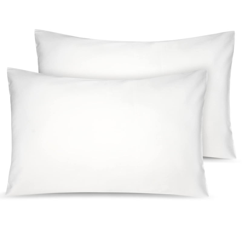 LULUSILK Organic Cotton Toddler Pillowcase 2 Pack, 14 x 20 Travel Pillow Case Cover for Babies, Kids, Boys and Girls, Soft and Breathable Small Pillow Cases with Envelope Closure, Ivory - Image 1
